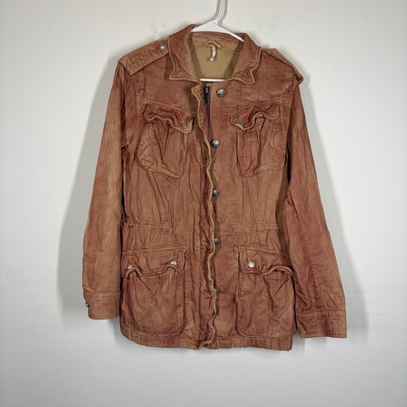 Free People Not Your Brothers Surplus Utility Jacket Size Small - Picture 3 of 11